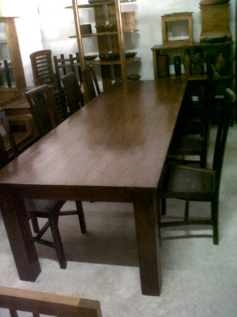 Dining set Table long 3m. material :teak wood